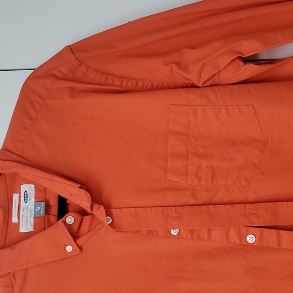 Old Navy XL Mens Orange Button Down Shirt Casual NWOT - Picture 5 of 10